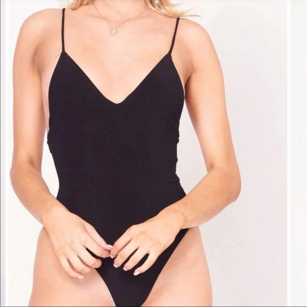 Backless Black Bodysuit